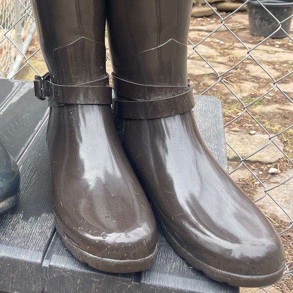 Hunter Refined Ankle Strap Tall Boots - Picture 2 of 4